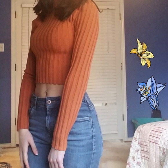 Forever 21 Tops - NWOT Ribbed Mock Neck Sweater